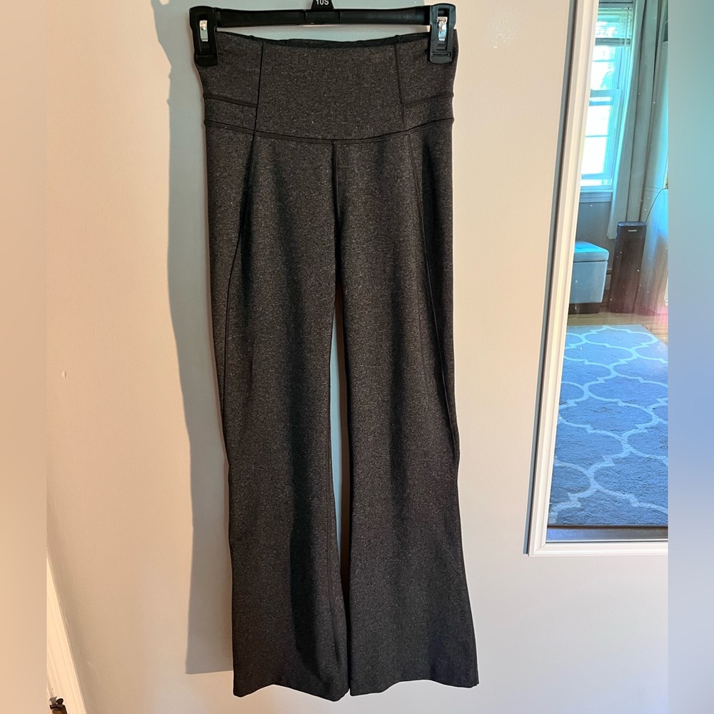 Gray lululemon flare leggings